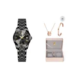 Стальной браслет, глубокий черный.