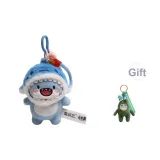 Пухлый Акула-Акула Синий Шляпа Стиль Украшение с Бесплатно Колокольчик Перец Украшение