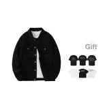 Black (В комплекте с 320 г, Бренд, 100% хлопок, тяжелые, футболки с короткими рукавами)