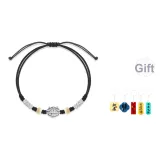 Розовый браслет с изображением льва