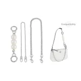 Жемчужная цепь-удлинитель + цепочка 90 см + декоративная цепочка 40 см