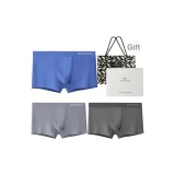 3-Пачка Коробка Включено (Угольный Лайм + Табачный Серый + Далекий Небесный Циан) Эластичный Хлопок Дышащий/Бесшовный Антибактериальный