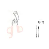 Розово-вишневый кисть для туши Curler [одна нижняя заколка для подъема] с бесплатной кистью для подводки глаз Pen черного цвета