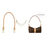 [Двухкомпонентный комплект] Подмышечный круглый плечевой ремень 70 см + двухслойная декоративная цепь 37 см