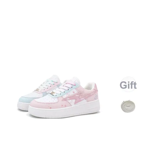 JIAFEIMAOJIAZU Устойчивые к истиранию Легкие И Дышащие Низкие Кроссовки для скейтбординга Женские Сине-розовый микс