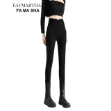 [Снэп-кнопка V-образный вырез Талия] ~ Брюки Весенние Осенние