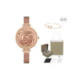 Набор браслетов розово-золотого цвета