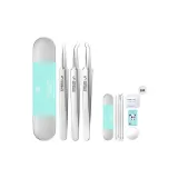 Ультра-острый набор для удаления прыщей с пудрой (4 предмета набор с экстрактором пор + подарок)