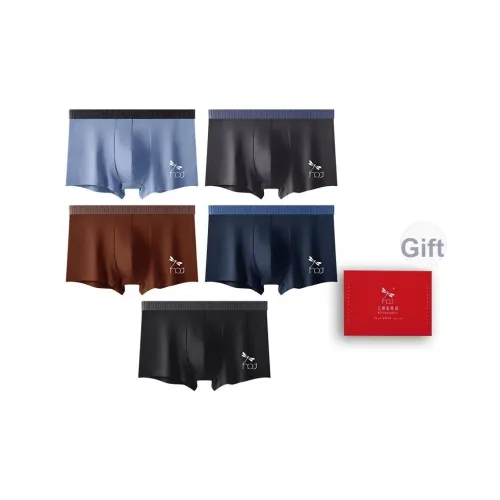 RED DRAGONFLY 100% хлопок нижнее белье дружелюбно к коже и удобное мужское 5 пар подарочный набор в коробке