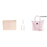 [Трехкомпонентный комплект] Розовый износостойкий замок + бежевый лайнер + металлическое защитное кольцо