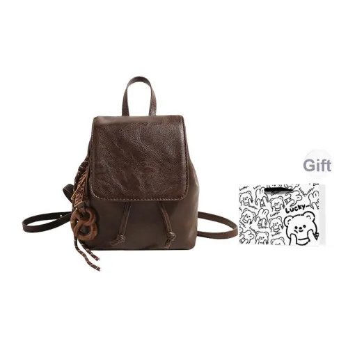 WEIERLUN ПУ (полиуретан) Рюкзак Женские Кофе