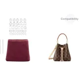 [Набор из 2 частей] Замша (Бургундский) Подкладка 2 шт + 1 комплект защитного стекла ★ Включает защитный чехол