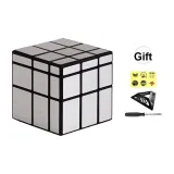 Глянцевый кубик Рубика, серебряный [включает подкладочную ткань*1, отвертку*1, логотип*1]