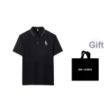 Черный (Белый Поло Мячи) Сумка для покупок включена