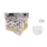 Фиолетовый набор из 20 предметов "Ночные огни" с тюльпанами, в комплекте сумка для покупок (случайный стиль)