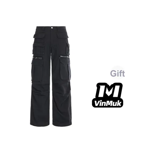 VINMUK Темно-серые унисекс брюки карго