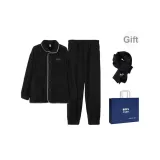 Метеоритный Черный Теплый Черный Шарф