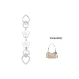 Сердце, пуговица, цветок, тычинка, удлинительная цепь