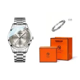 Металлический серый браслет "Многослойность"