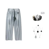 Ностальгический синий (Включает модное ожерелье + сумка через плечо)