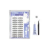 Кисточка Кошка Уши [Клей + Профессиональная зажим для завивки языка]