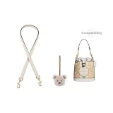 (Совместимость Dempsey) Экрю 1,1 Широкий Лич Узор Золотистая пряжка 65см+Бежевый Медведь