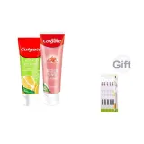 Лимон Освежающий Ярко-белый 75 мл + Розовый Соль 115 г + Зубная щетка *5