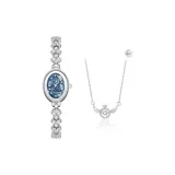 Синий цвет морской соли (Кулон в форме сердца Купидона)