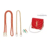 Золотистый Красный Кожа Цепь 100 см + Золотистый Декоративная Цепь 50 см [Включает Модифицированный Инструмент]