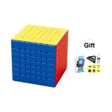 Мэй Длинный 7M V2 Магнитный [Включает Основу + Логотип + Особенный Смазка + Кубик Рубика Книга]