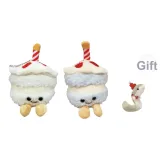 Торт на день рождения [Белый+Синий] 2 упаковки (Включает 1 упаковку маленькой куклы в виде зеленой змеи)