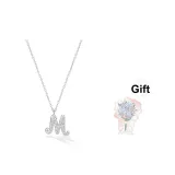 Сверкающий ожерелье с буквой [M]