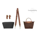 [Трехкомпонентный комплект] Маленький эбеновый плечевой ремень 86-103 см + черный отдел для позиционирования стиля, бумага DuPont, подкладка