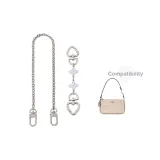 [Белый] Белый Четырехлистный Клевер Удлинительная Цепь 15 см + Декоративная Цепь 40 см