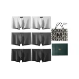 6-Предметный набор (2 светло-серых + 2 черных + 2 железно-серых) 100% хлопок, антибактериальный, дышащий / В комплекте сумка для покупок