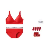 Зодиакальный год, нижнее белье, красный, набор (2 набора) ❤ двойной, удача (год лошади, носки, стиль A, 4 шт + коробка + сумка для покупок + поздравительная открытка)