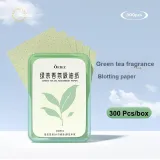 Всасывающая бумага для масла, гранулы зеленого чая, выдвижная коробка, 300 листов
