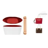 [Двухкомпонентный комплект] Красный нет-лейер подкладка + растительно дубленая кожа, накладки на плечи с функцией разгрузки