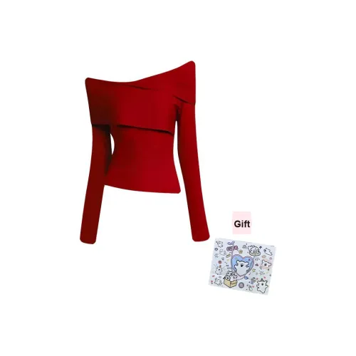 MARIE·COCO Красный топ Женский трикотаж