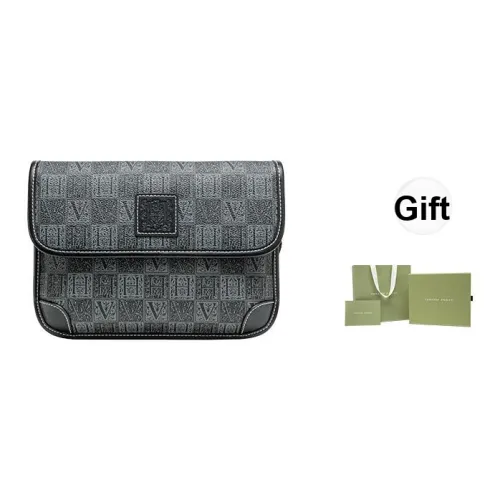 VANESSA HOGAN Коровья кожа Сумка через плечо Стандартная Мужская Черная