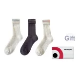 [3 упаковки] Белый, Синий + Темно-серый + Бело-розовый