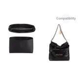 22bag Medium Black Liner (Центральное отделение на молнии, дизайн)