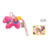 Процветание Плюшевый Пони Брелок - Розово-красный [В комплекте с соответствующей картой]