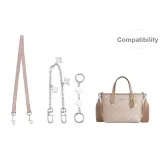 [Камео Коричневый Подмышечный Трехкомпонентный Комплект] Круглая Застежка Удлинительная Цепь 15 см + Декоративная Цепь 30 см + Подмышечный Плечевой Ремень 66 см