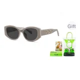 Ярко-серебристая рамка с серыми линзами (нейлоновые линзы)