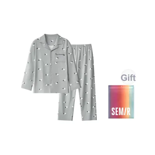 Semir 1 комплект Дымчатый Серый Мужской Пижамный комплект