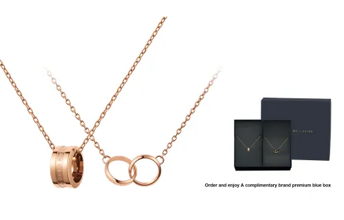 DW/DanielWellington Сплав Ожерелье Розово-золотой & Розово-золотой Унисекс