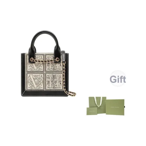 VANESSA HOGAN Коровья кожа Сумка через плечо Женская Черная