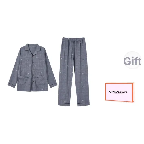 ANVINAL Серый Унисекс Пижамные комплекты
