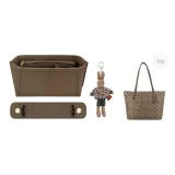 Coach Тоут 30 (Коричневый) Плечевые накладки + Подкладка + Коричневый кролик